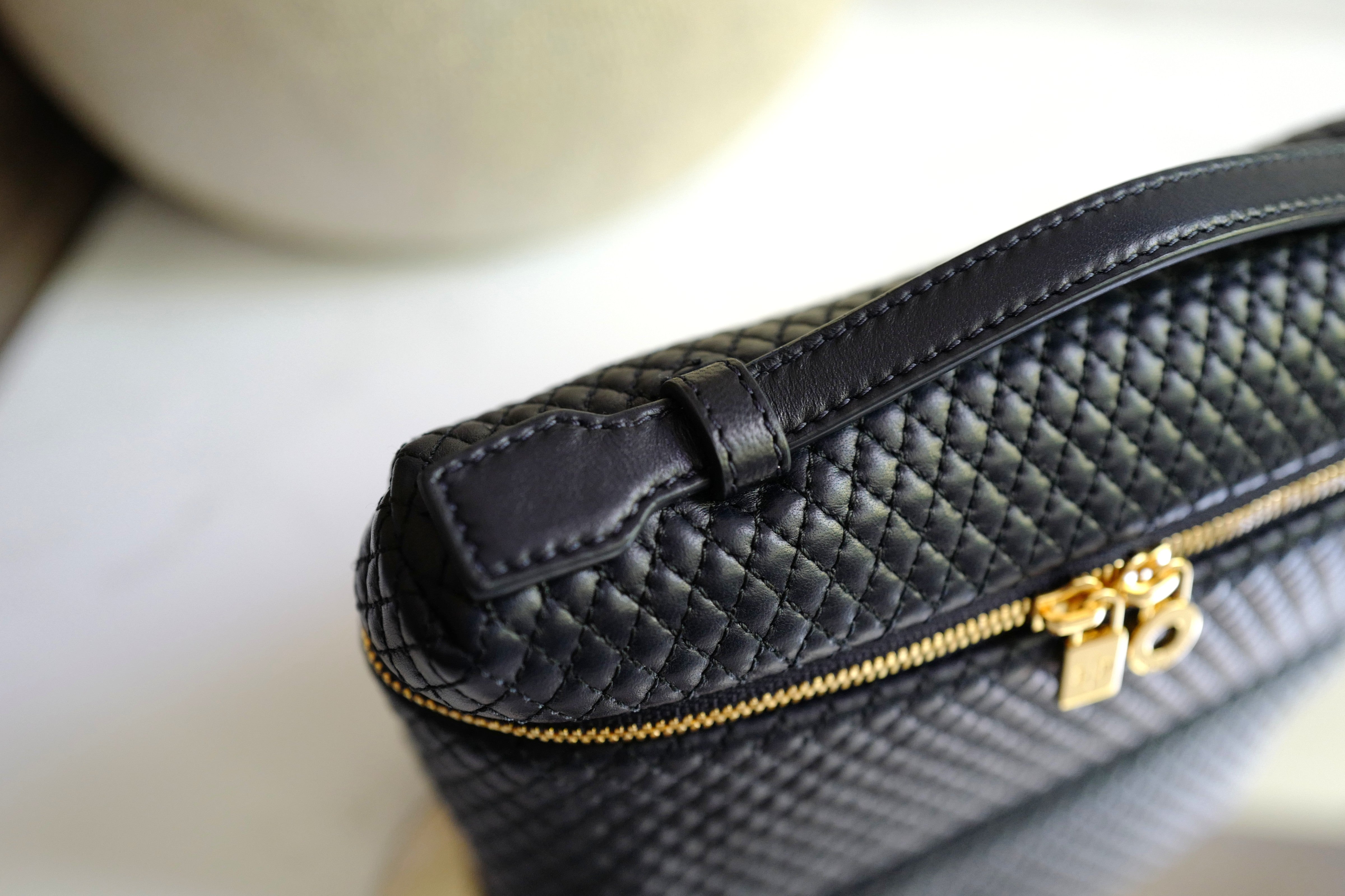 BNIB Loro Piana Extra Pocket L19 Quilted Leather in Blue Navy/Sun Gold GHW 2025