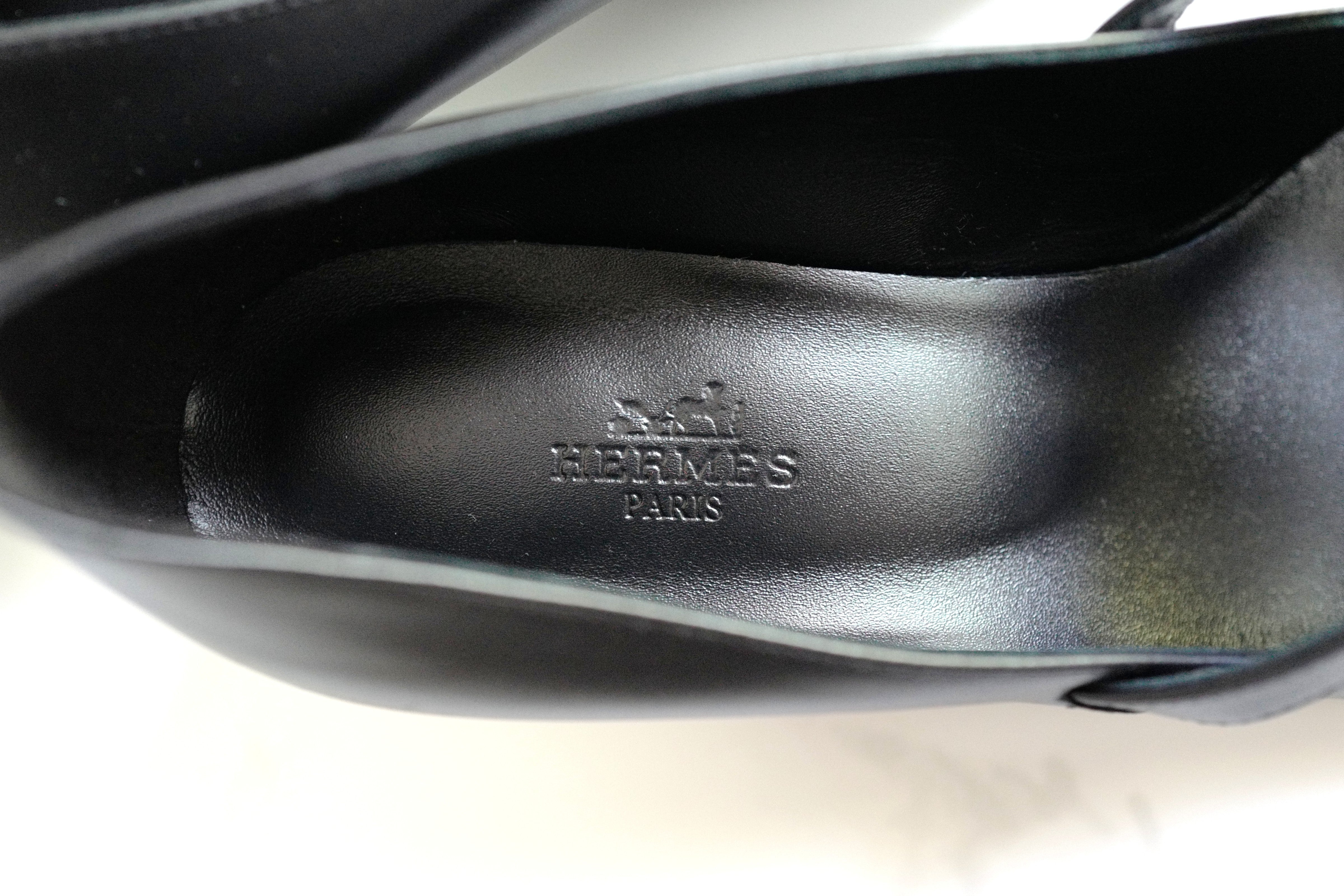 Brand New Hermès Kiara 40 Pumps in Noir Size 37.5