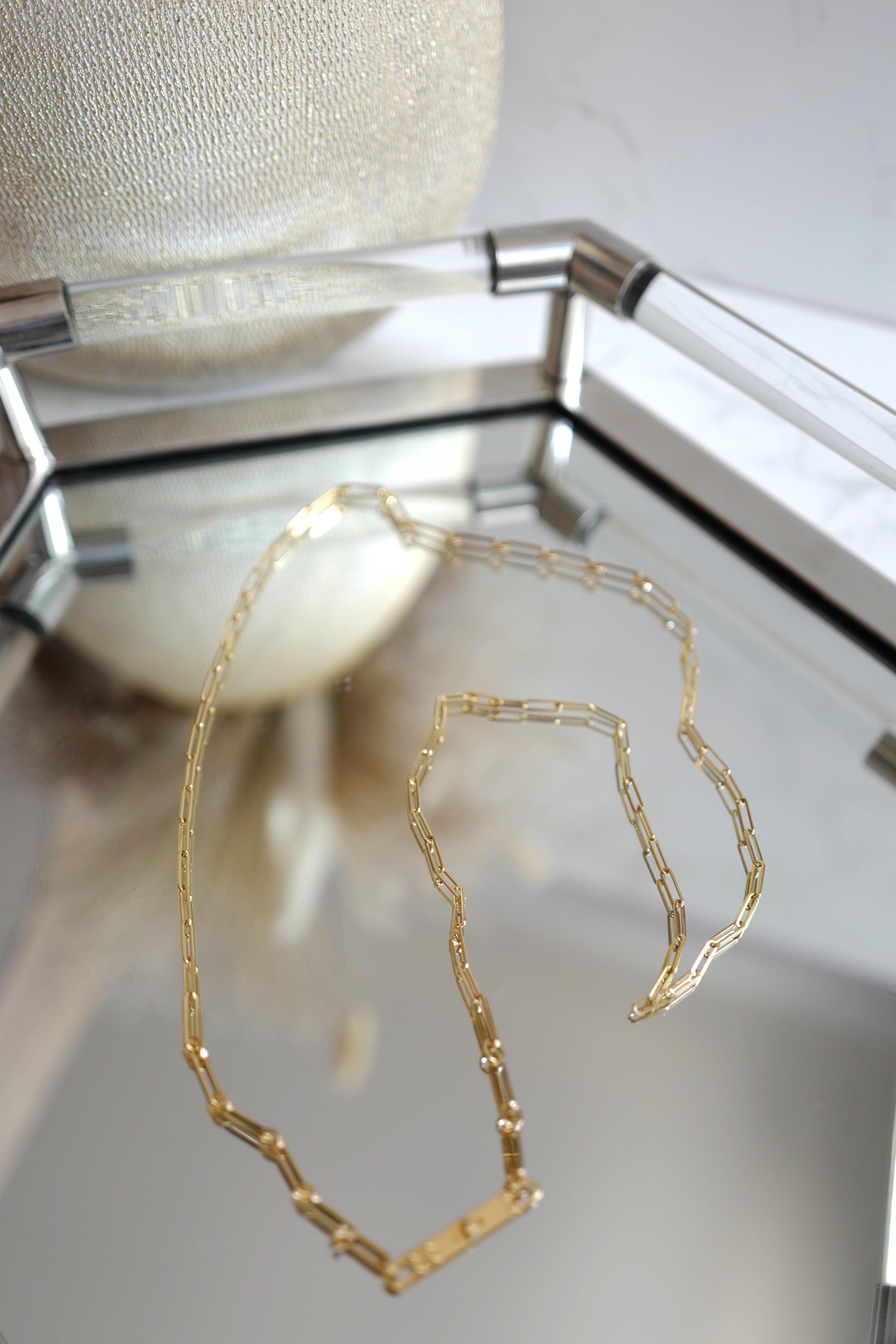 Brand NEW Hermès Kelly Long Chaine Necklace in Gold, New Model