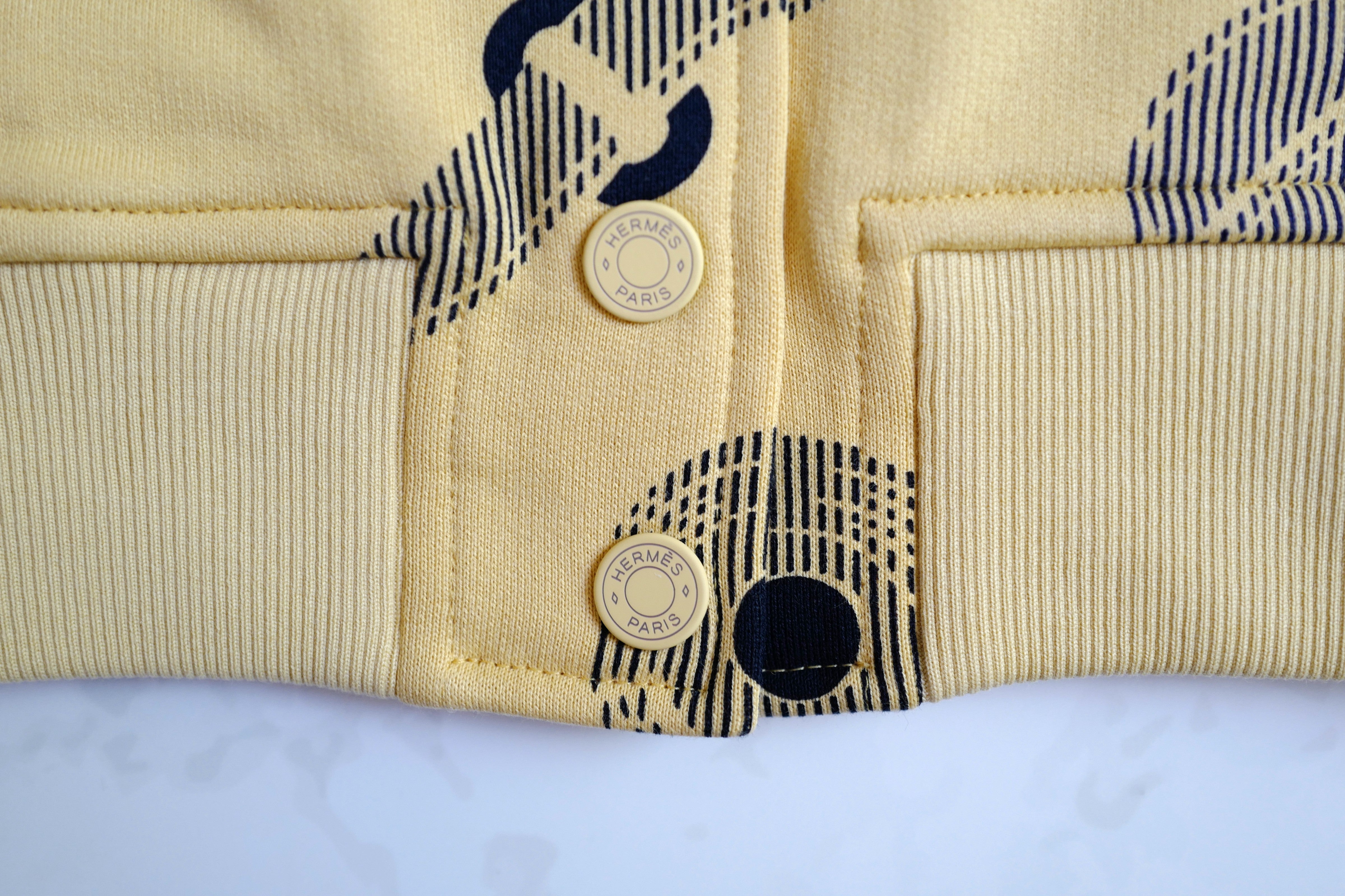 NEW Hermès Varsity Jacket “Coaching Remix” in Jaune Labido Size 38