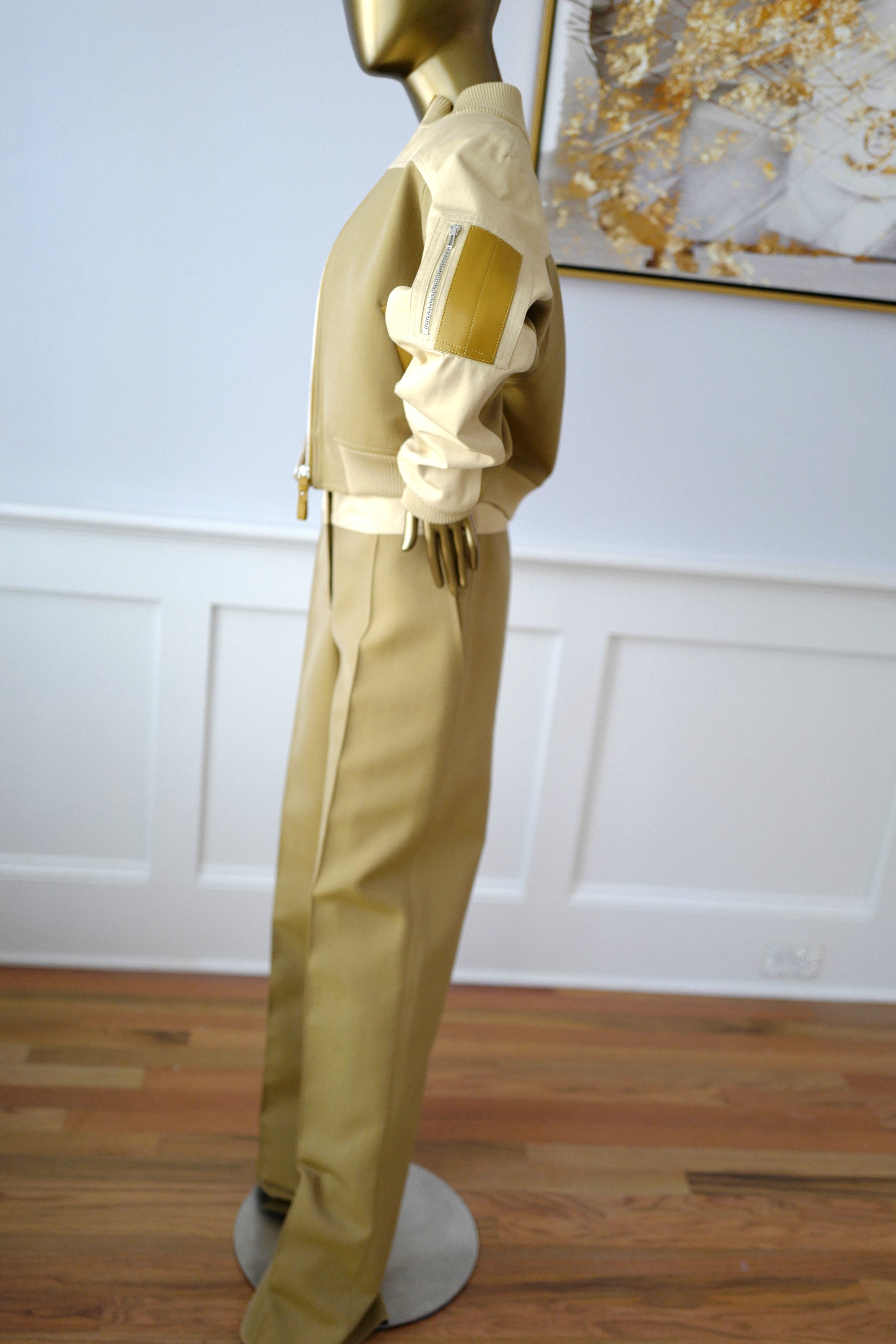 Brand New Hermès Bomber Inspiration Jacket in Vert Muscade Size 36