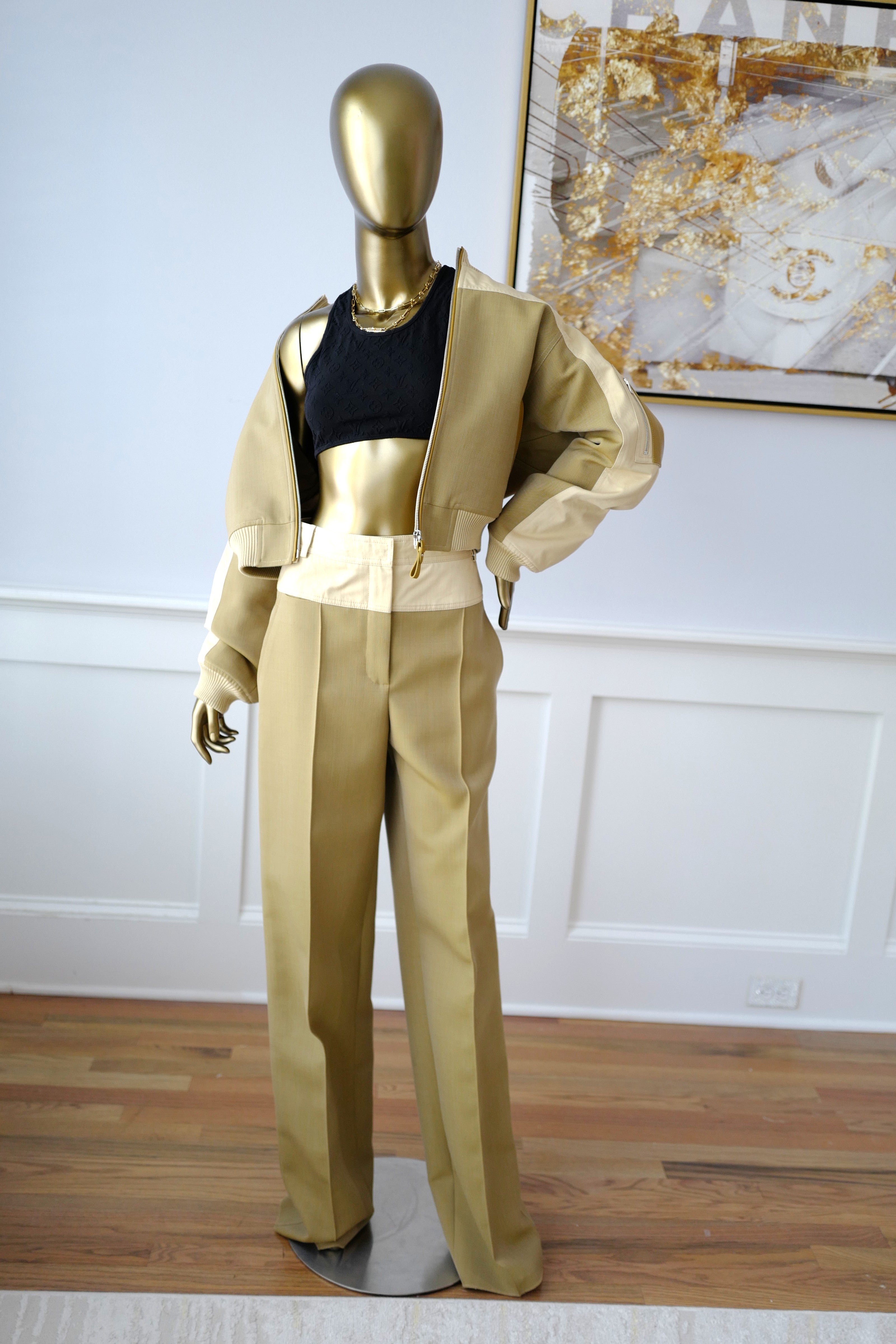 Brand New Hermès Bomber Inspiration Jacket in Vert Muscade Size 36