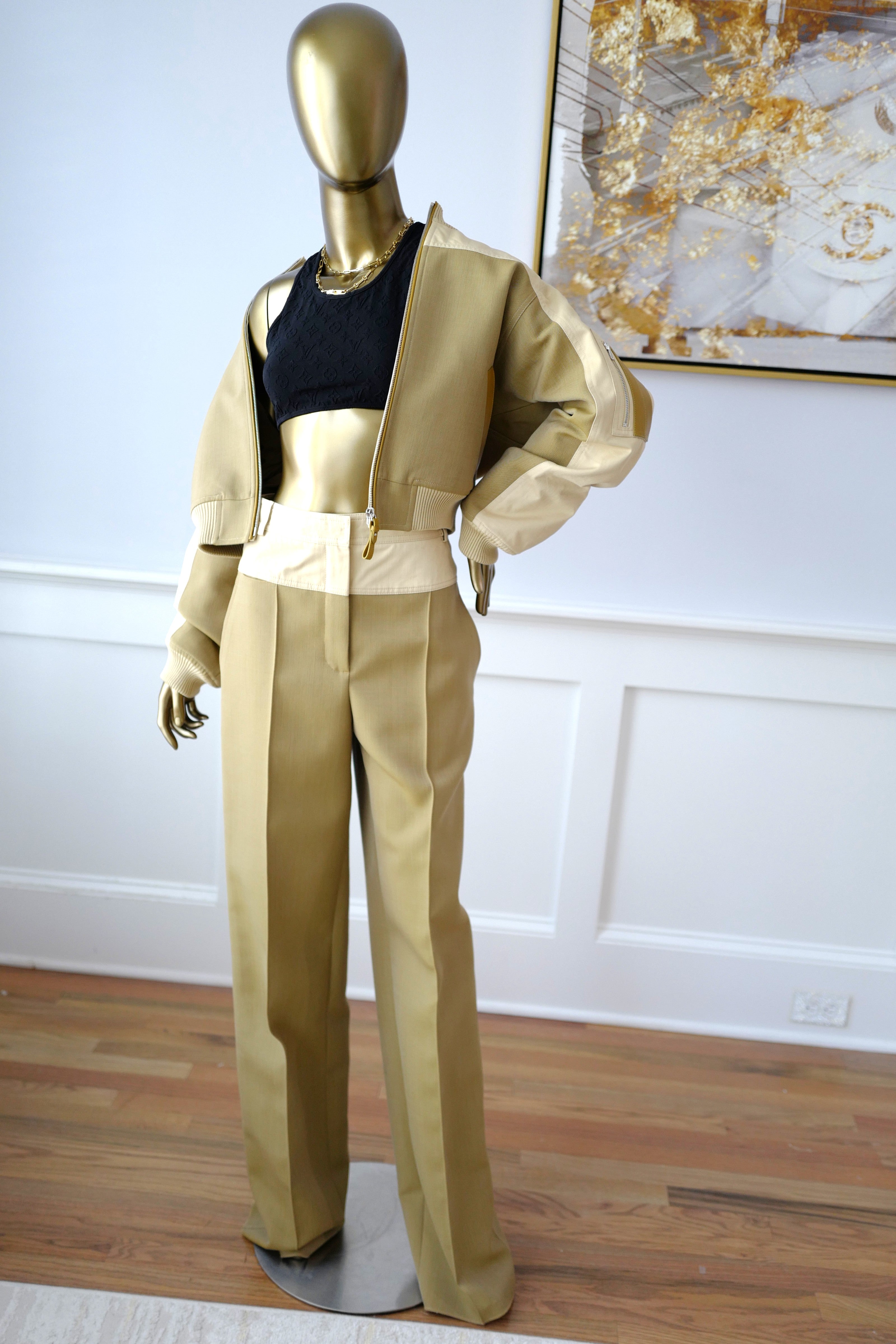 Brand New Hermès Bomber Inspiration Jacket in Vert Muscade Size 36