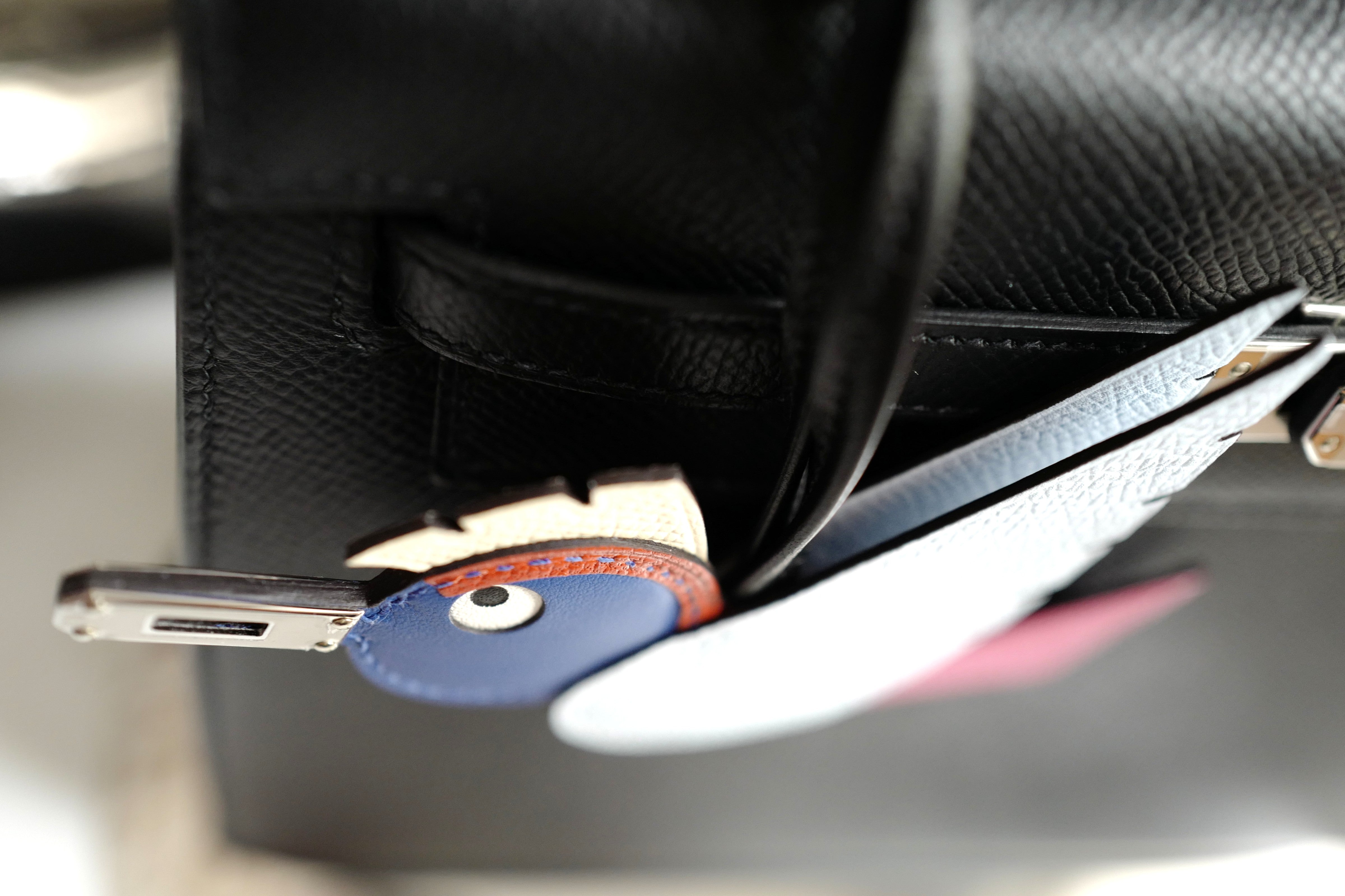 NEW Hermes Birdy Charm in Bleu Brume/Rose Mexico/Bleu Royal/Cuivre/Nata/Noir