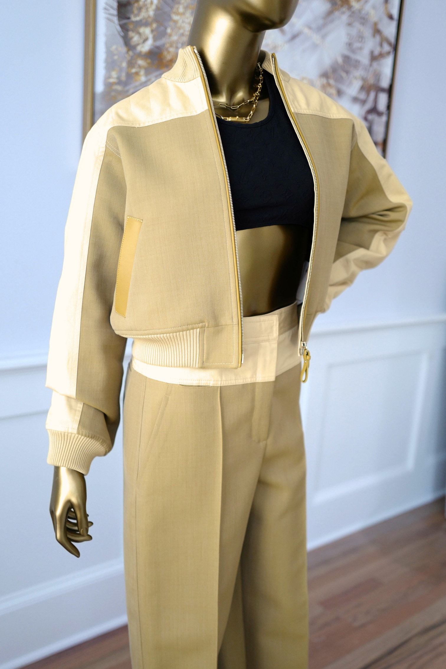 Brand New Hermès Bomber Inspiration Jacket in Vert Muscade Size 36