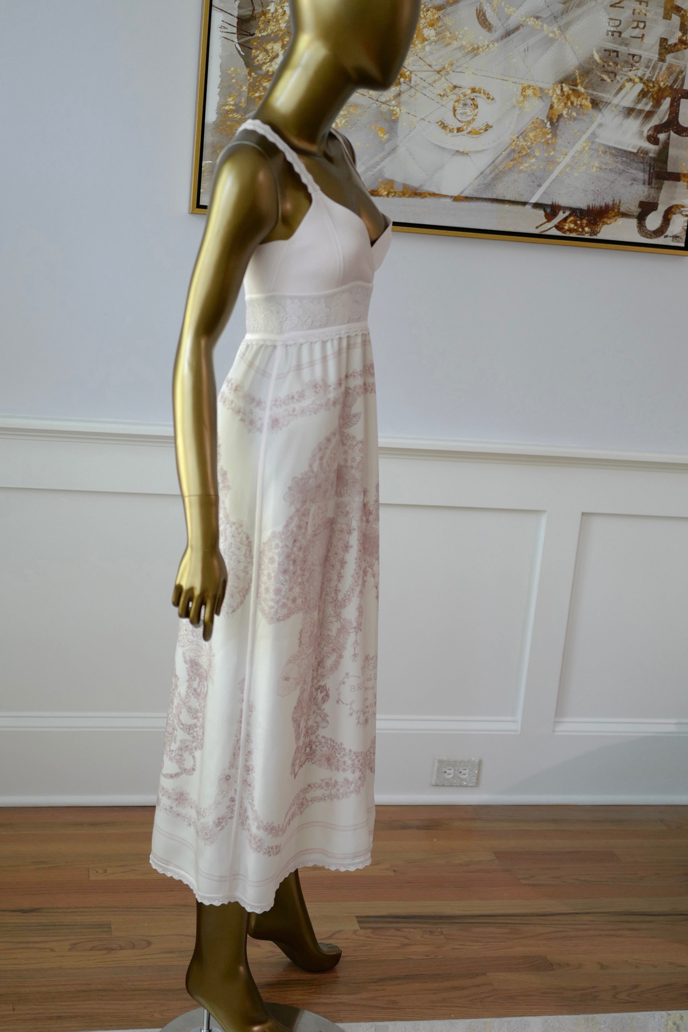 NEW Hermes “Brides de Gala en Fleurs” inspi Twillaine Silk Dress size 36