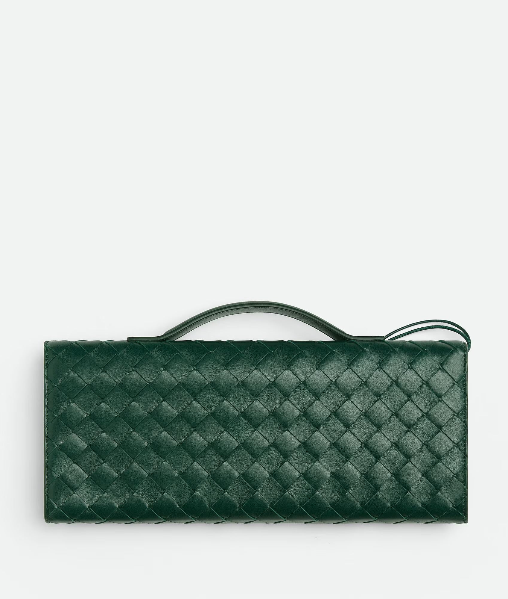 Bottega Veneta Andiamo Clutch Emerald Green NEW