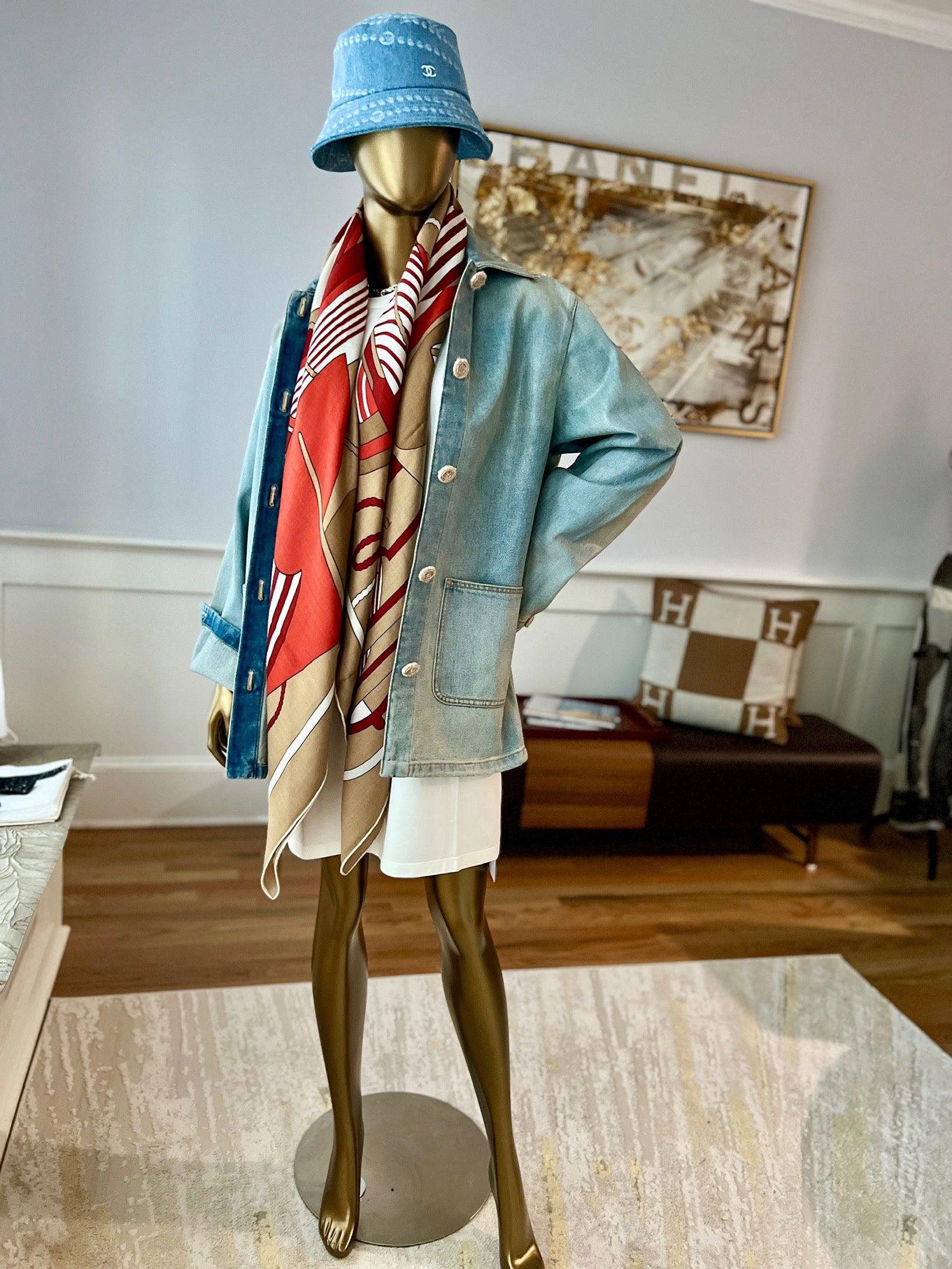 NEW Chanel Cloche Light Denim Bucket Hat – Spring/Summer 2025 Pre-Collection 25P