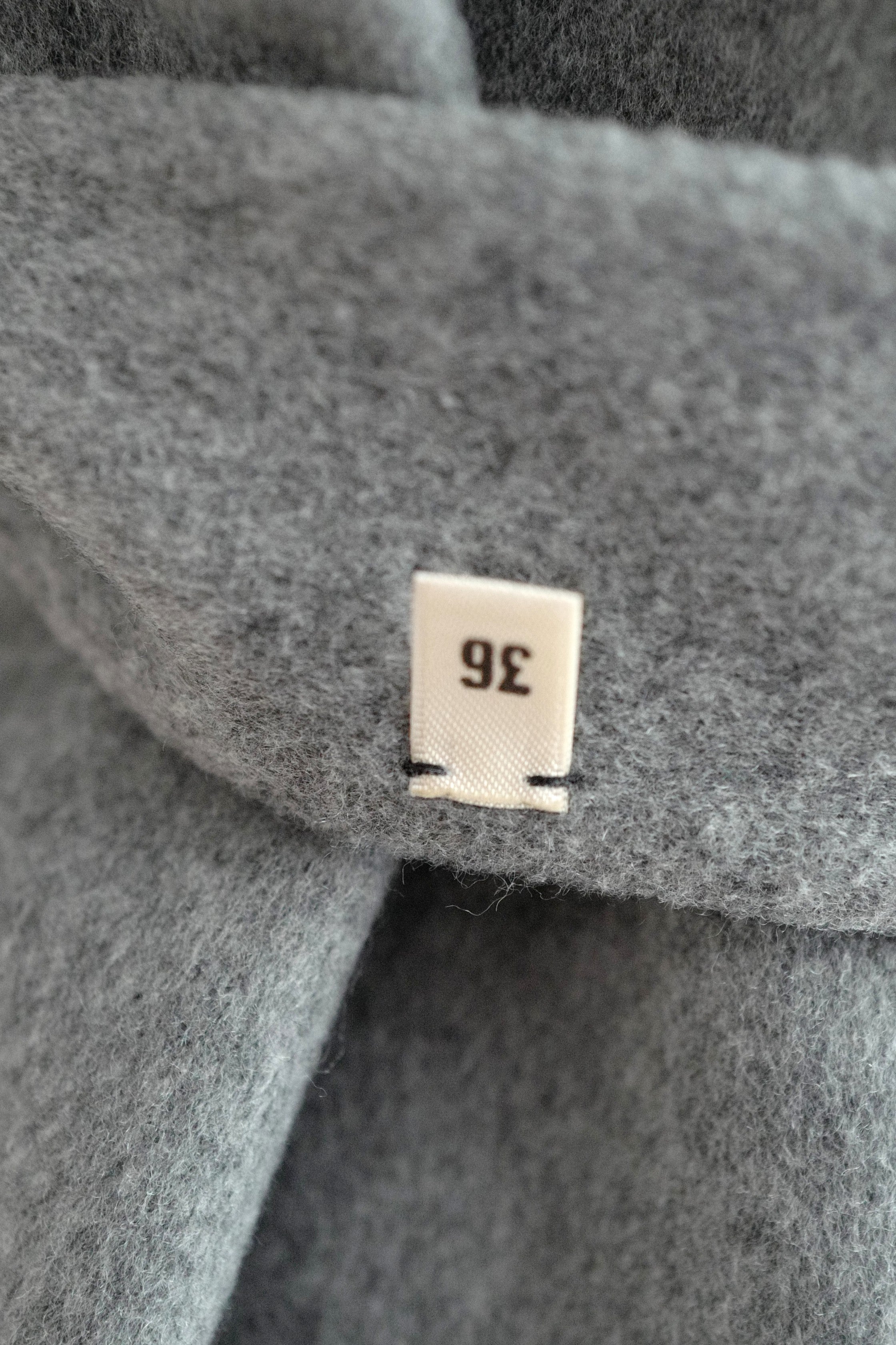 Hermes Double-face Cashmere Long Inspi Coat Couverture in Gris Crayon size 36