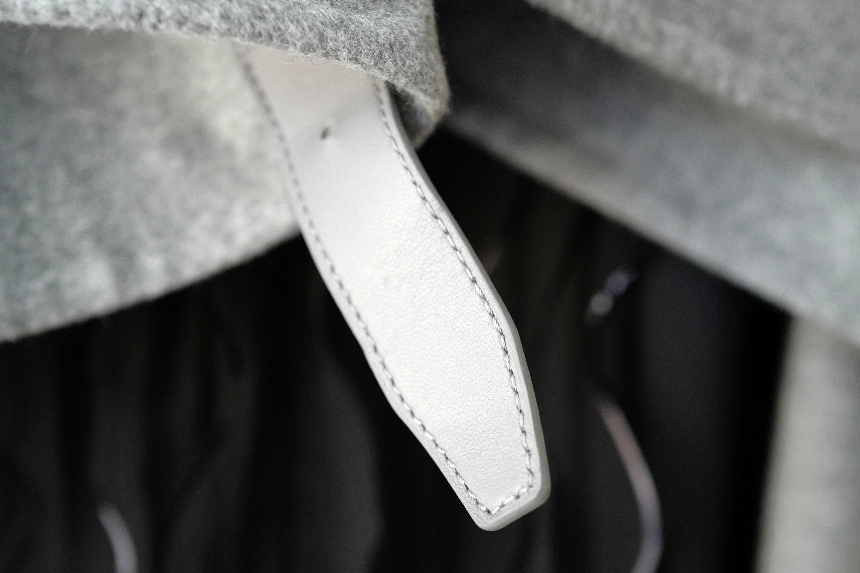 Hermes Double-face Cashmere Long Inspi Coat Couverture in Gris Crayon size 36