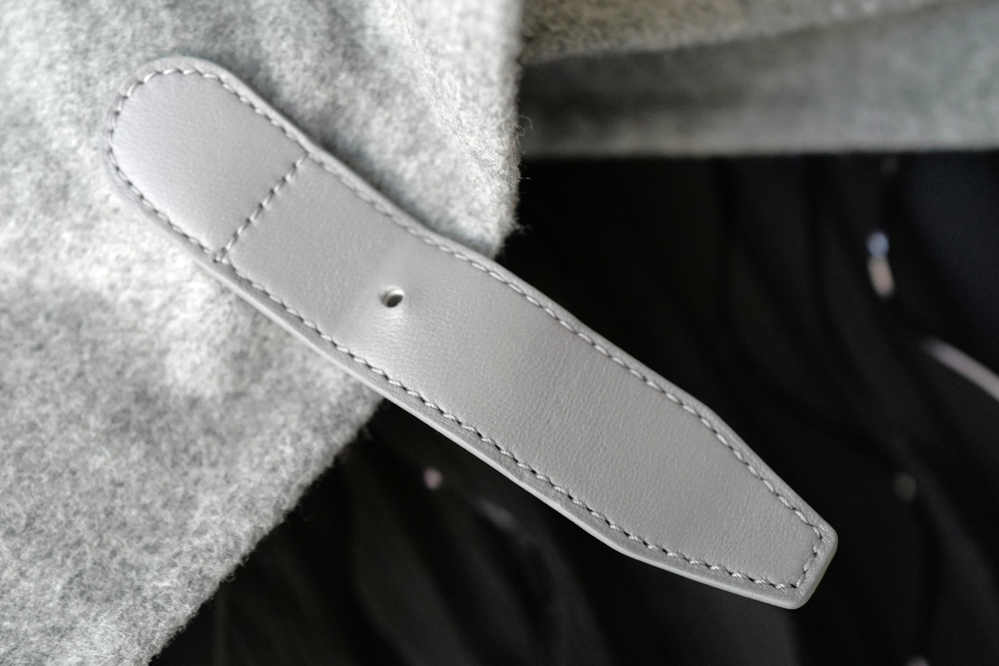 Hermes Double-face Cashmere Long Inspi Coat Couverture in Gris Crayon size 36