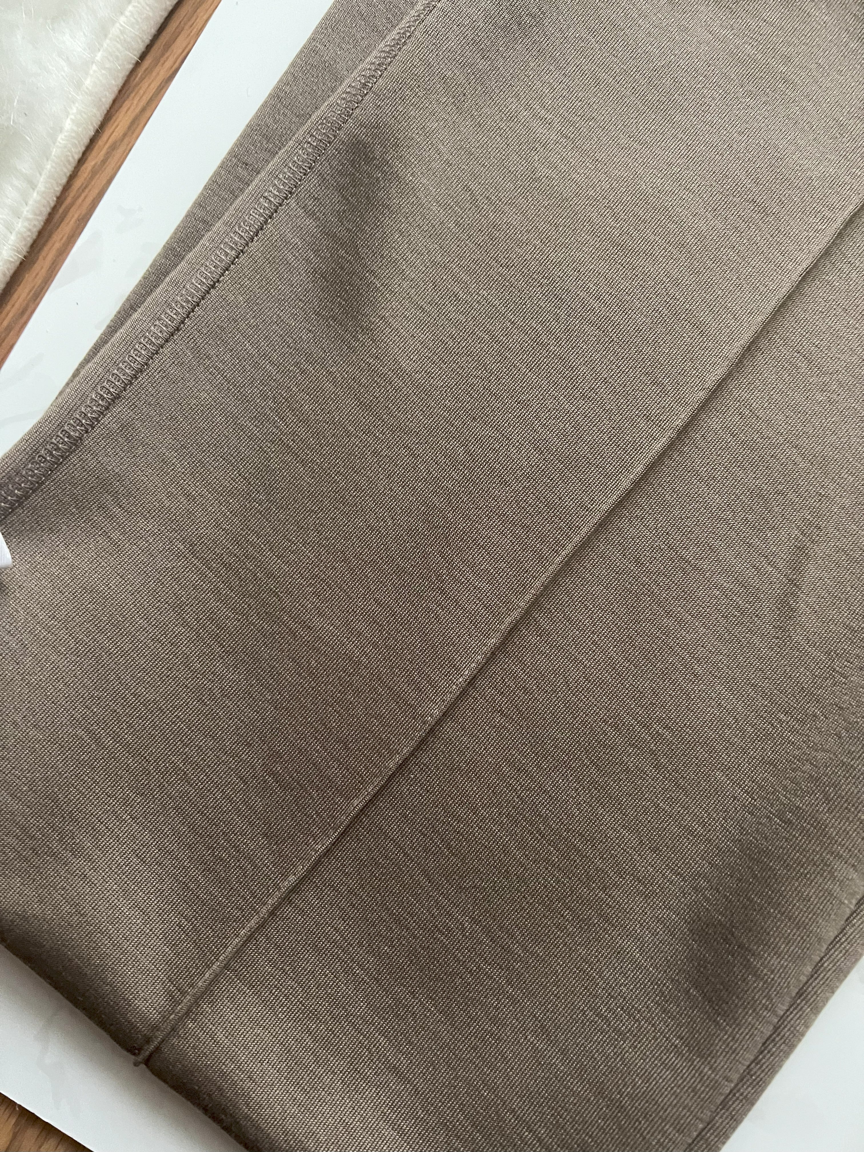 Hermes Pantalon Fluide Flowy Pants Gris Etoupe Size 34 NEW SS24