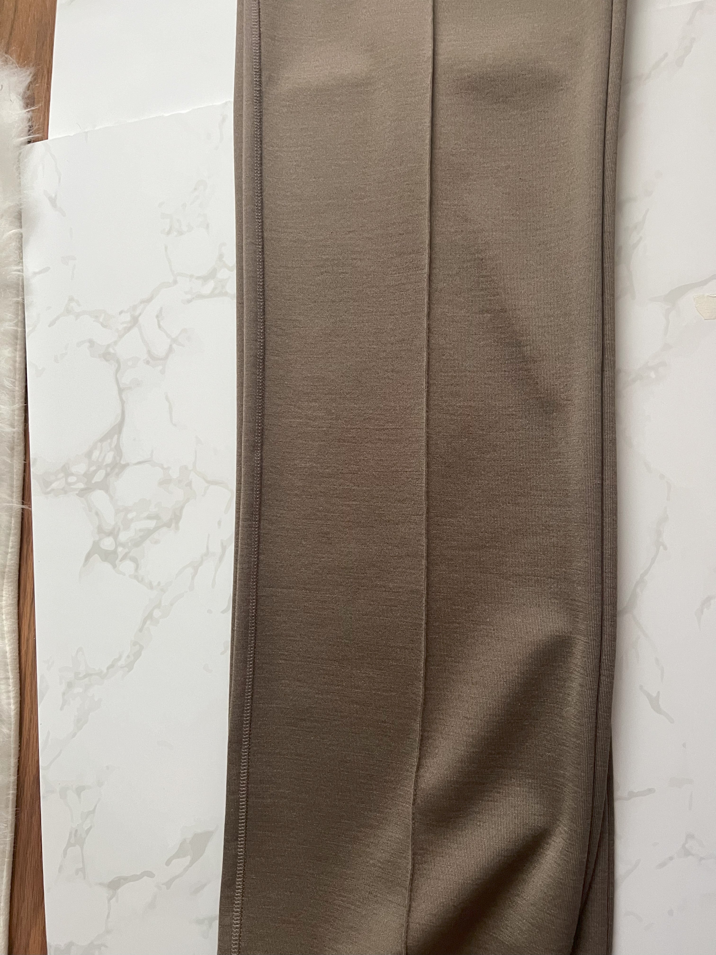 Hermes Pantalon Fluide Flowy Pants Gris Etoupe Size 34 NEW SS24