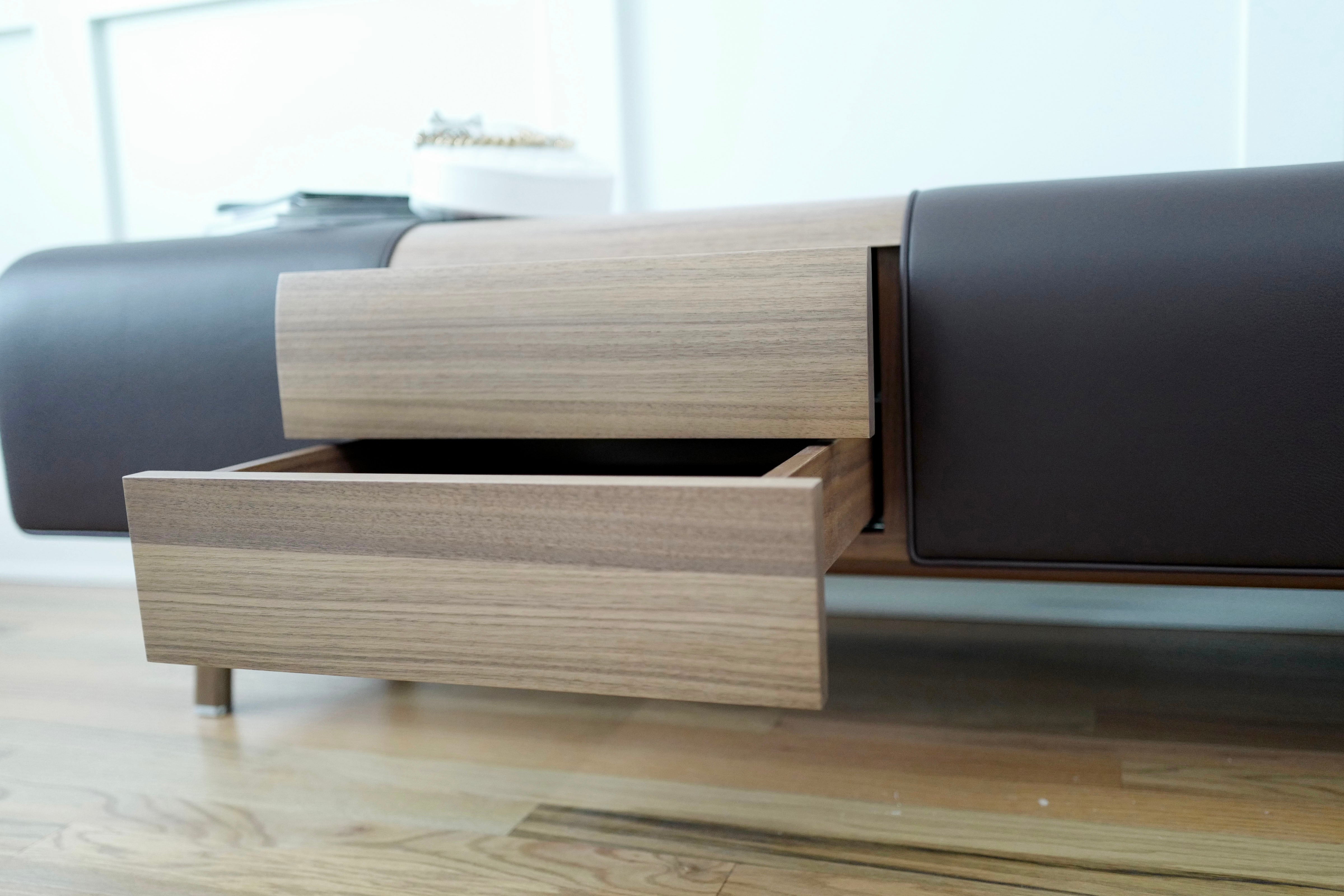 Brand New Hermès Les Nécessaires Long Bench Sofa in Chocolate Brown $34K Retail