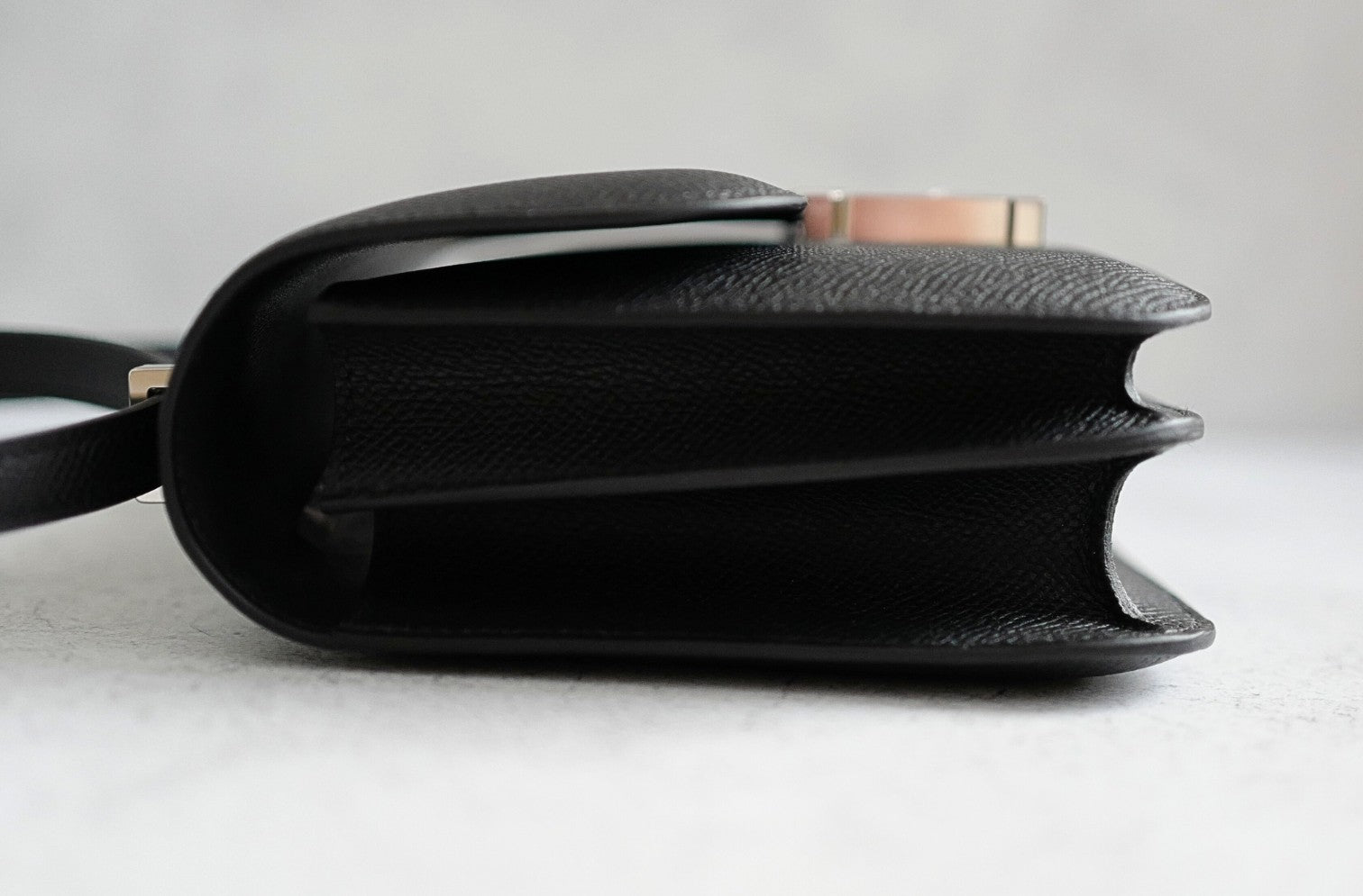 BNIB Hermès Constance III Mini 18 Miroir Black Epsom Leather with Palladium Hardware