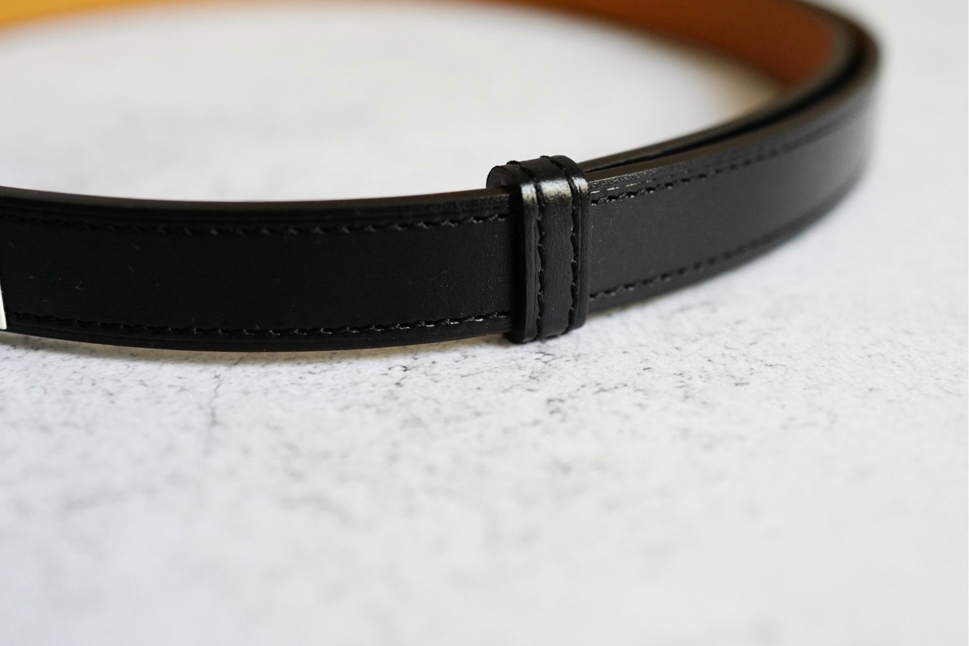 Hermes Kelly Splas'H 18 Belt Mordore Hunter Leather