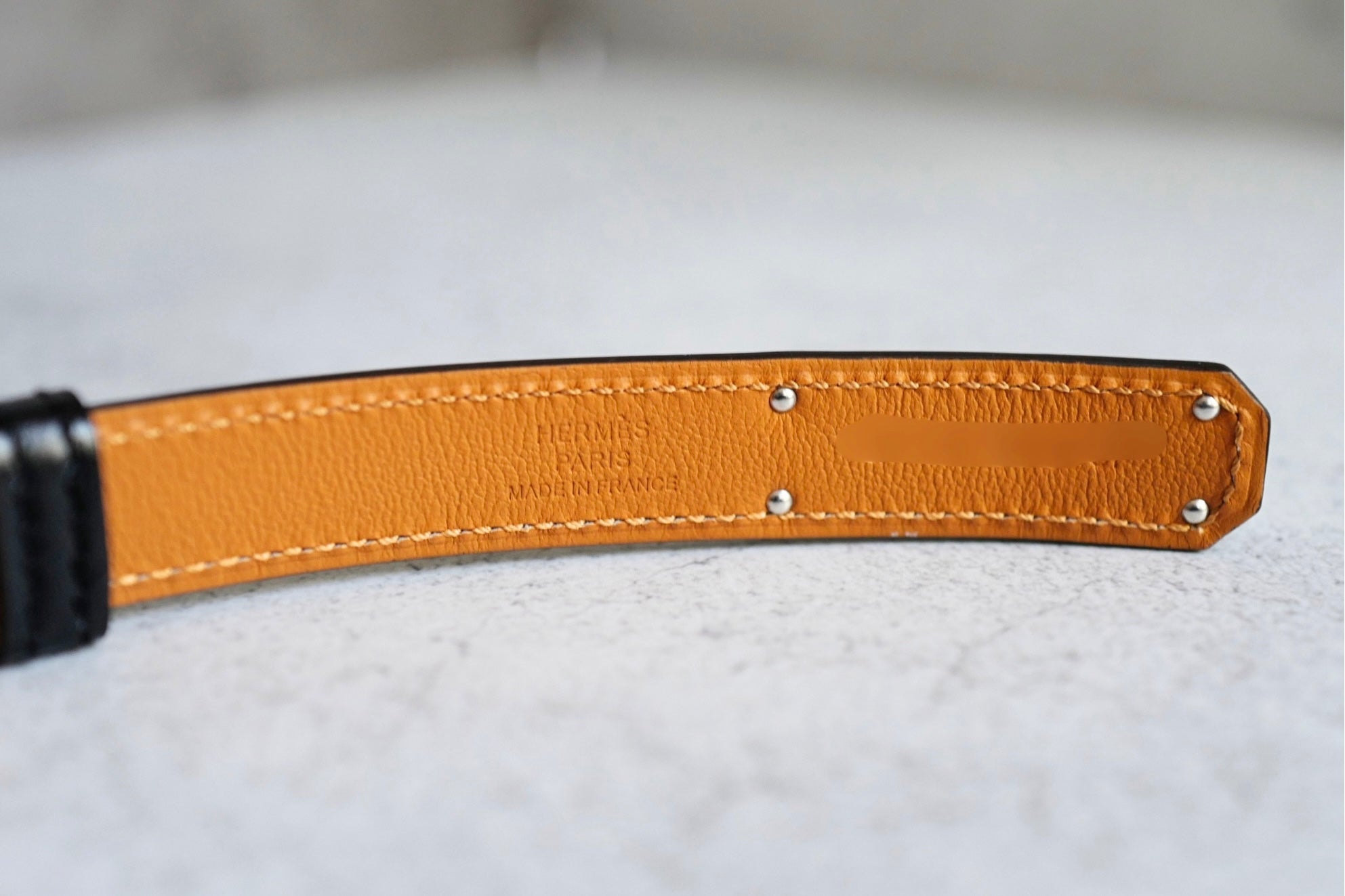 Hermes Kelly Splas'H 18 Belt Mordore Hunter Leather