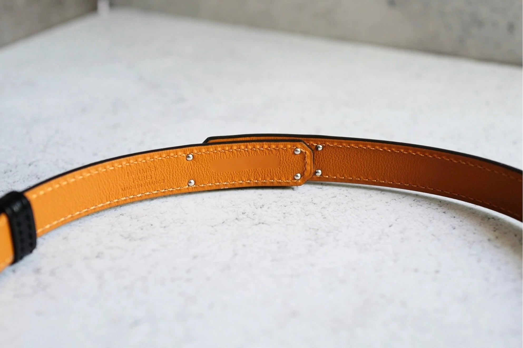 Hermes Kelly Splas'H 18 Belt Mordore Hunter Leather