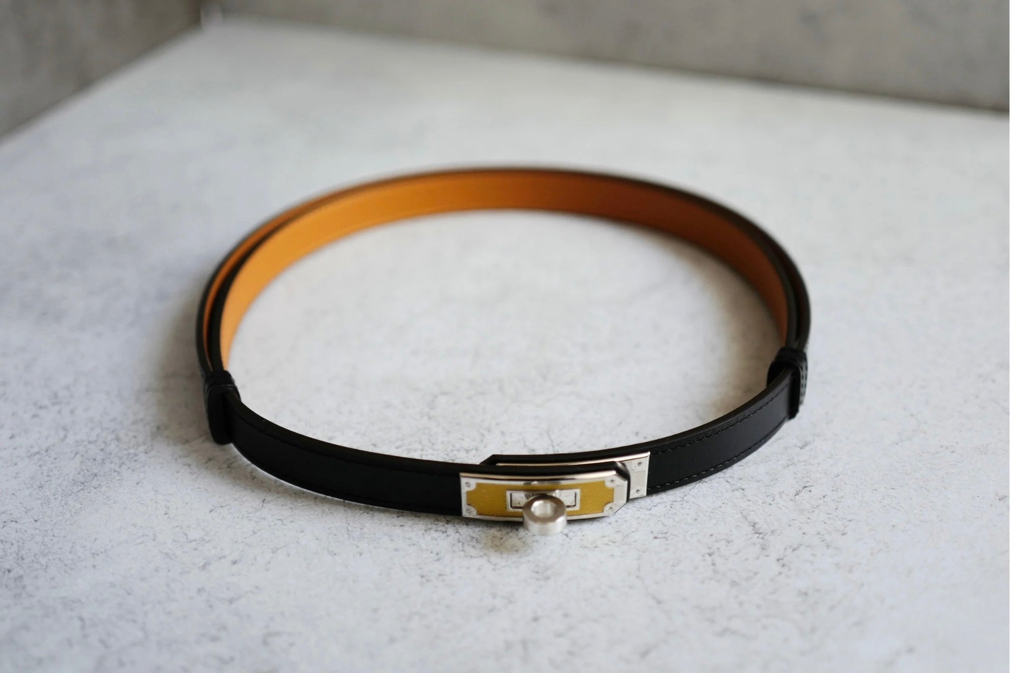Hermes Kelly Splas'H 18 Belt Mordore Hunter Leather