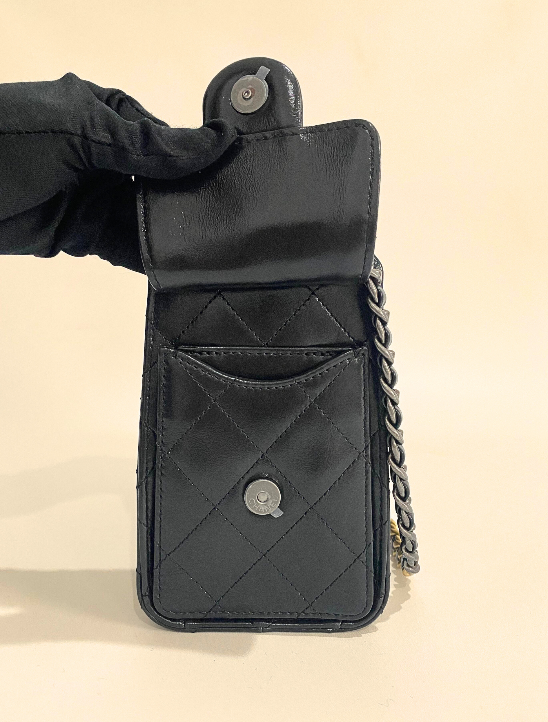 CHANEL 26C Black Mini Lambskin Bag with Mixed Hardware