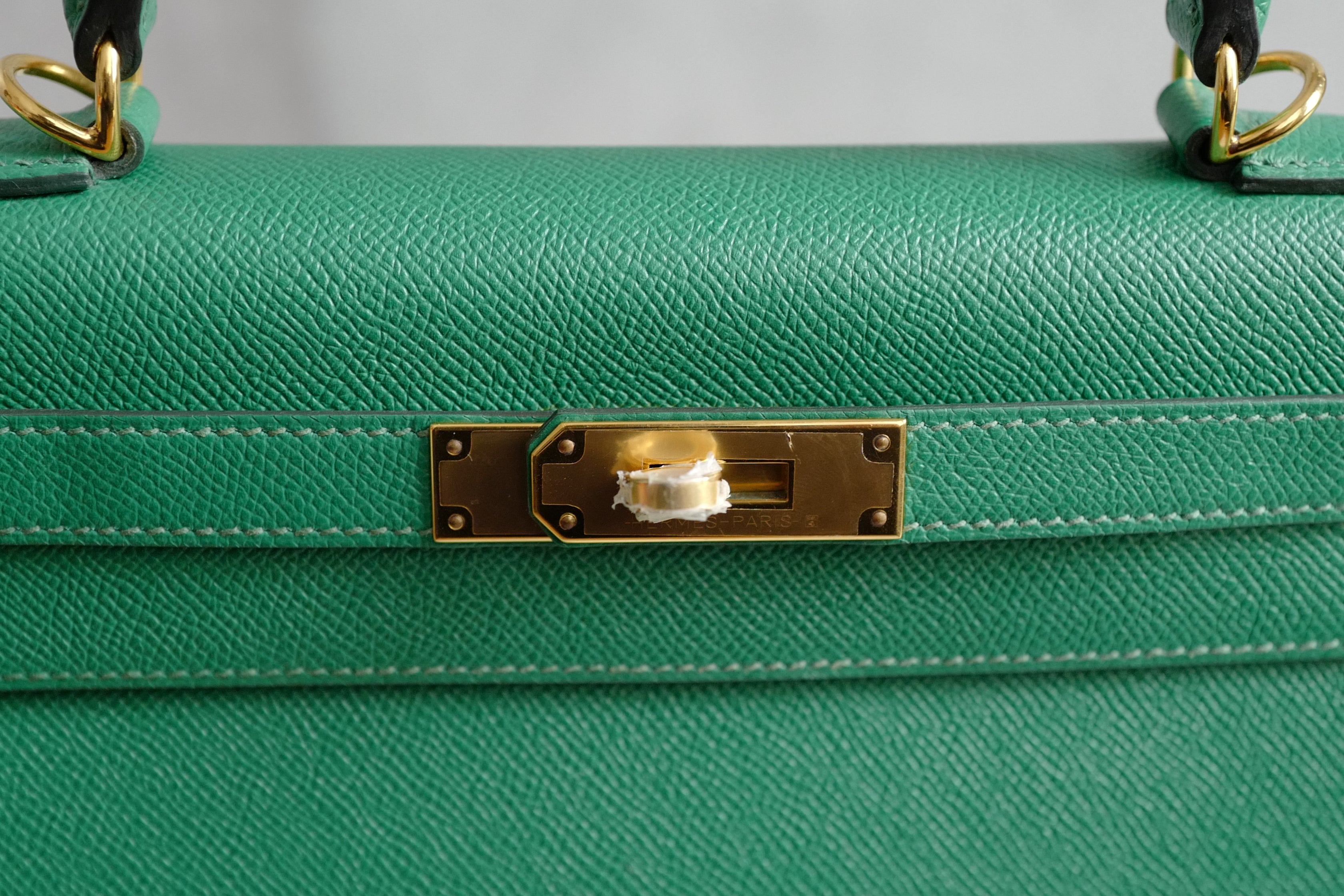 Hermes Kelly 28 Bamboo Epsom Sellier Goldware C Stamp 2018
