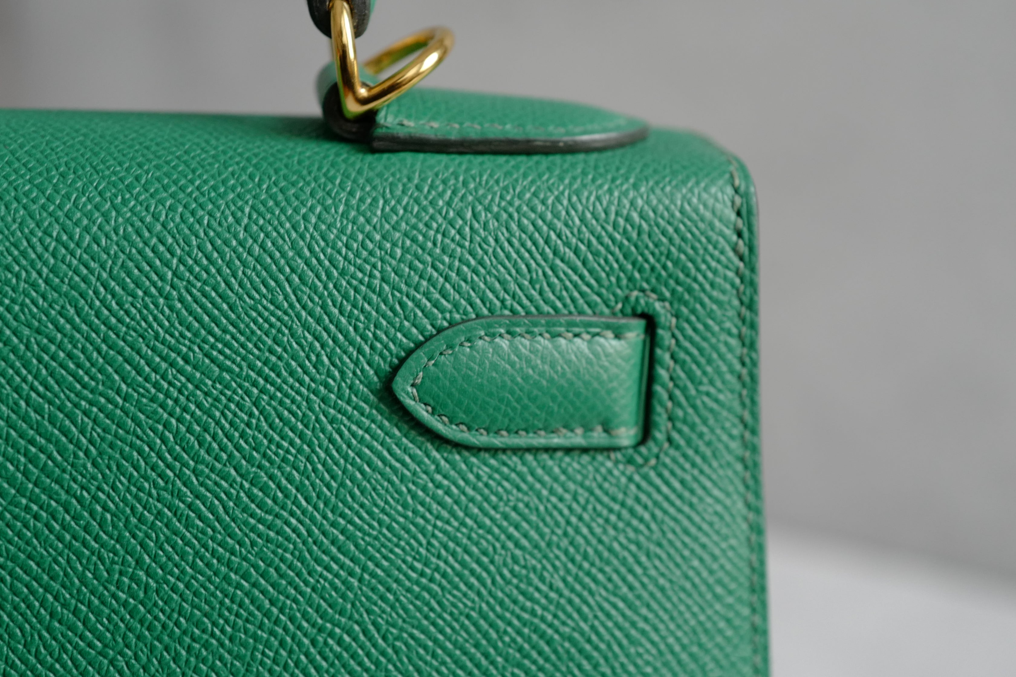 Hermes Kelly 28 Bamboo Epsom Sellier Goldware C Stamp 2018