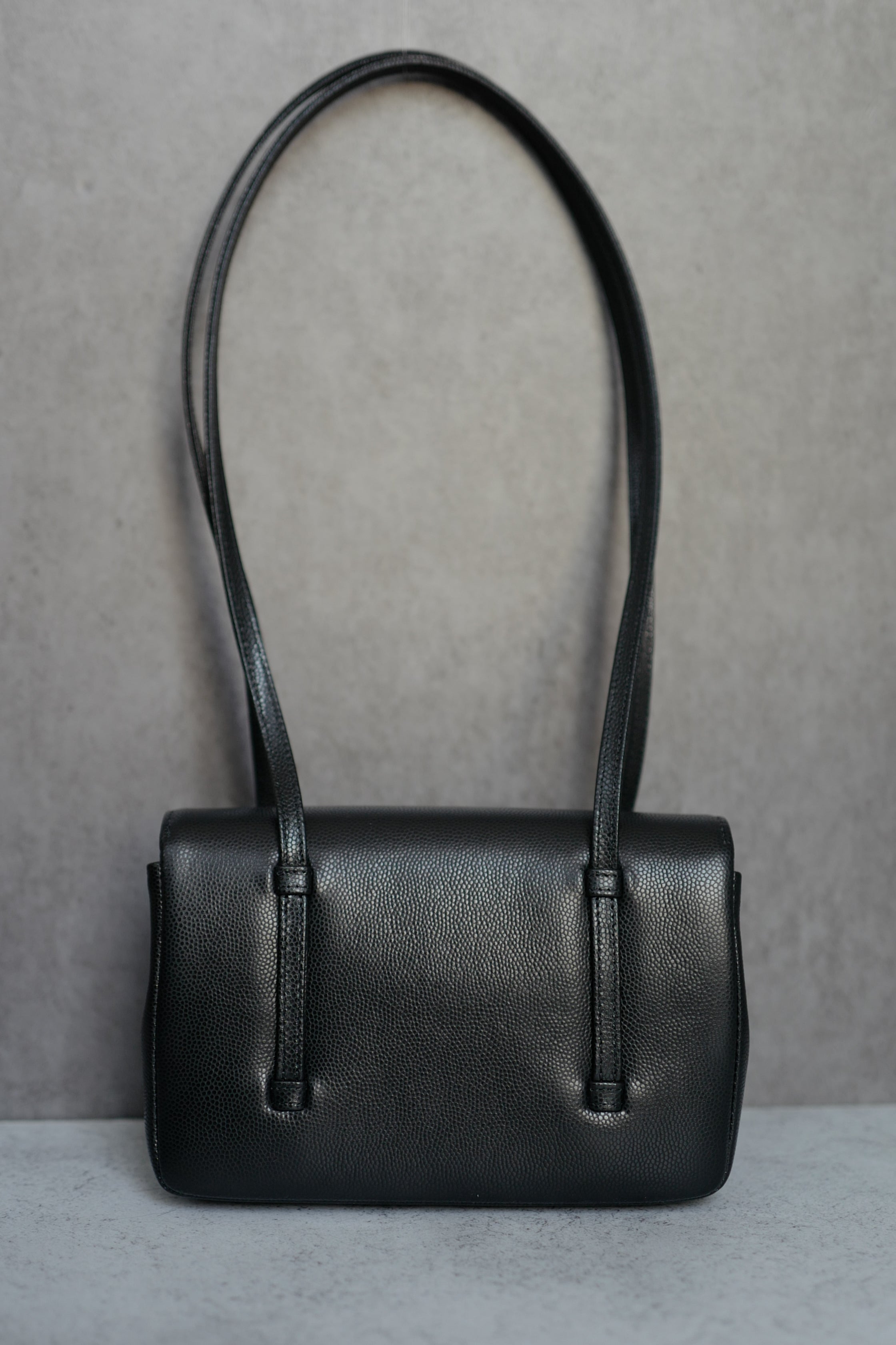 Chanel 26 Preppy Coco 17 Mini Black Grained Shiny Calfskin Gold Hardware