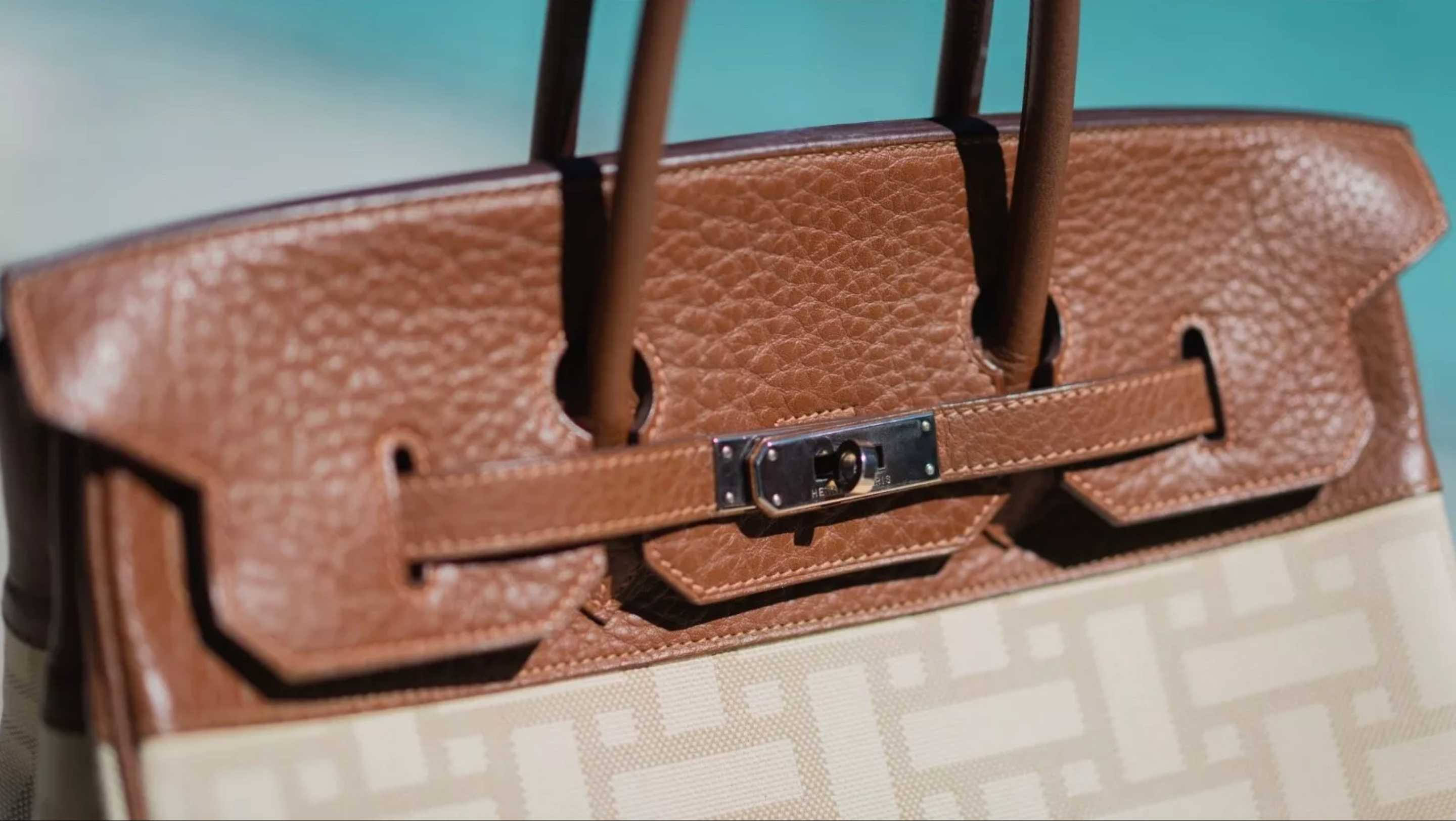 Hermes Birkin 35 Mosaic Special Limited Edition Creme Tan Brown- Preowned