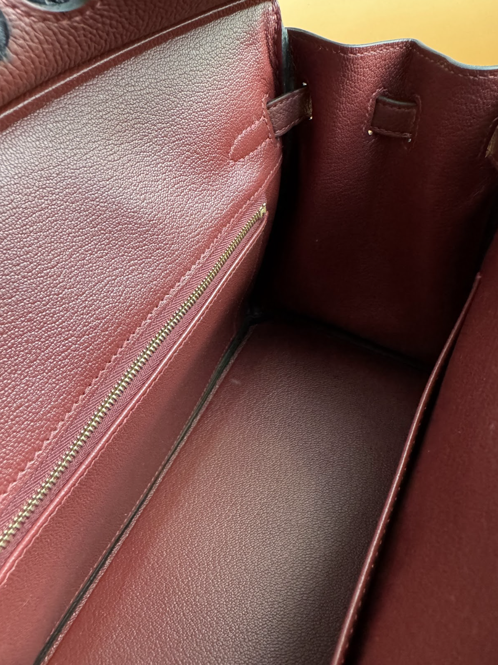 Hermes birkin 25 rouge hermes togo gold hardware brand new 2024 receipt