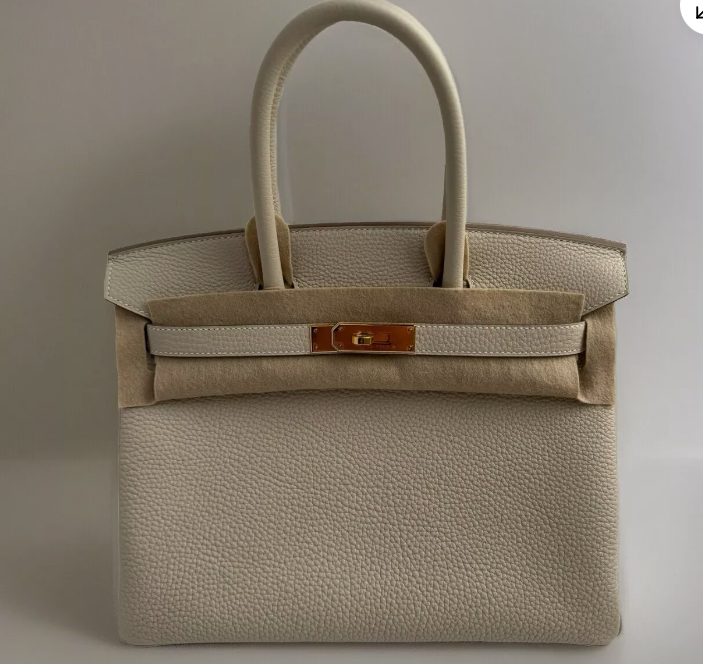 Hermes Birkin 30 Craie Epsom Gold Hardware Complete With Original Receipt