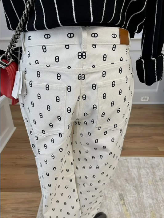 BNIB Hermes Chaine D’ancre 5 Pocket Pants Blanc Casse White Size 40