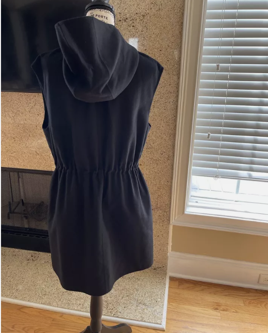 BNIB Hermes Double Cashmere Cardigan/Short dress in Noir size 34 $8K Retail