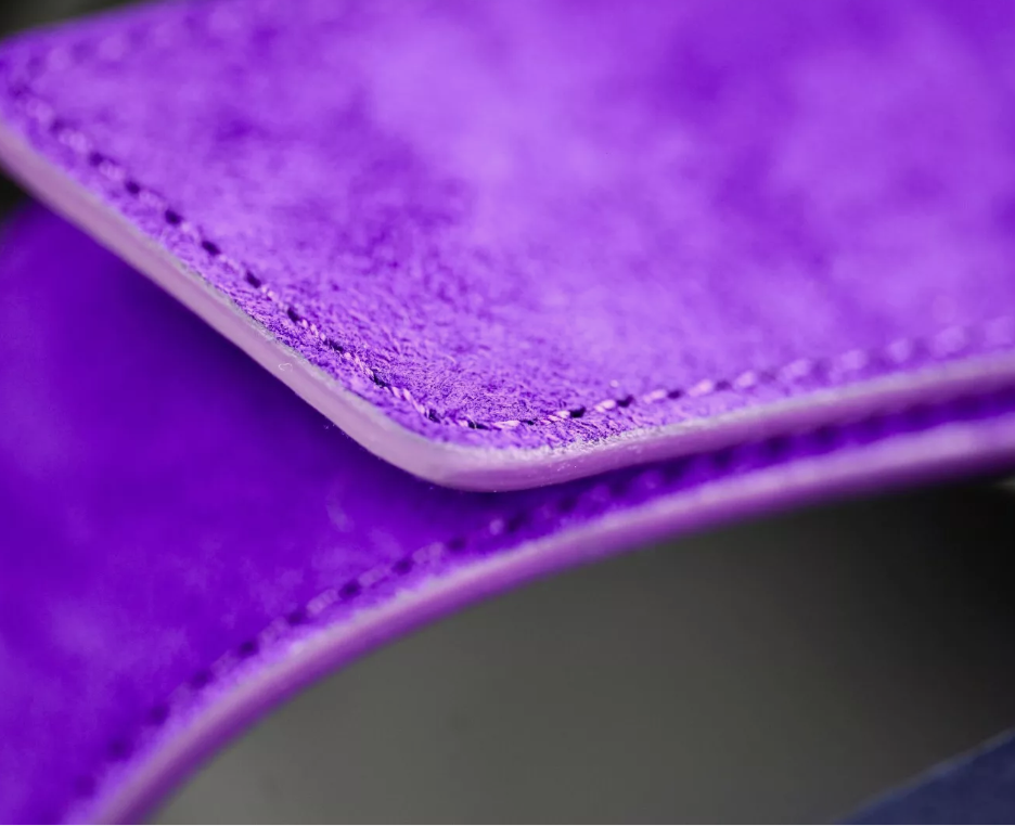 *BNIB* Hermes Women's Chypre Suede Goat Skin Marine / Violet Majorette Size 37
