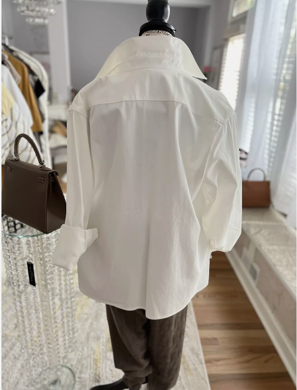 New Hermes "Icones au Carre" Overshirt Jacket White 48 Men SS23 Runway SOLD OUT