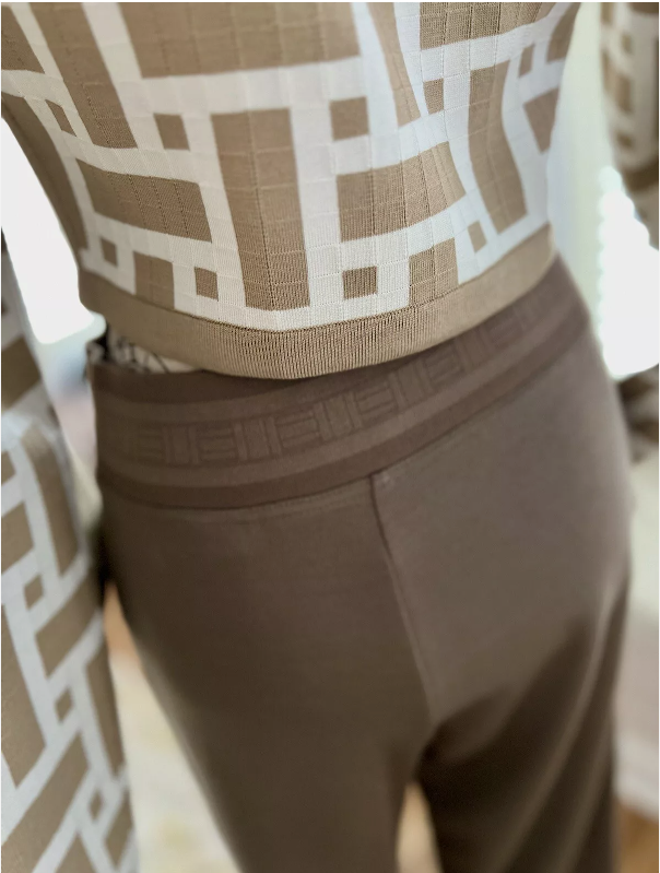 NEW Hermes Mosaique Short Zipped Jacket 38 Beige/Toast $3500 Retail