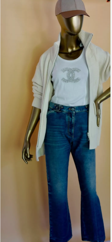 NEW Hermes "H" zipped Blanc Naturel Oversized Cardigan Size 36 Retail Over $3K