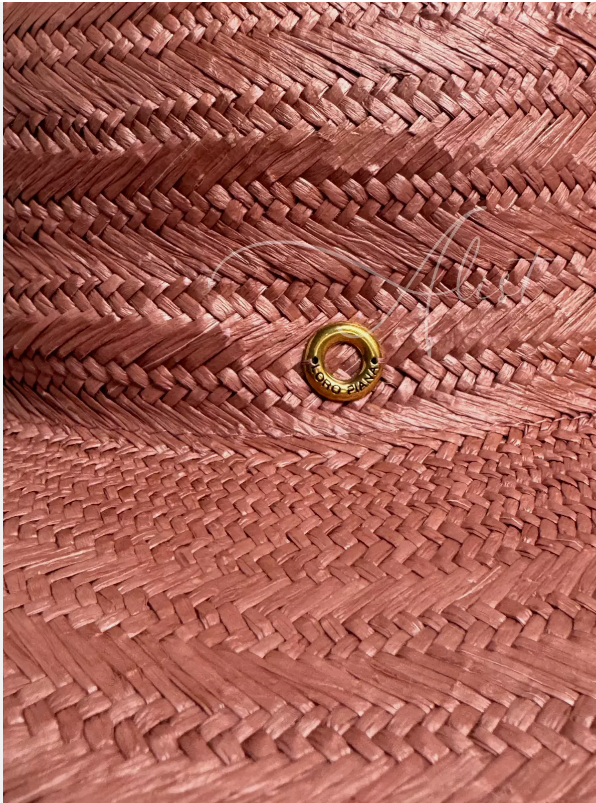 Brand New Loro Piana Akemi Hat in Magnolia Blossom Pink Small Size