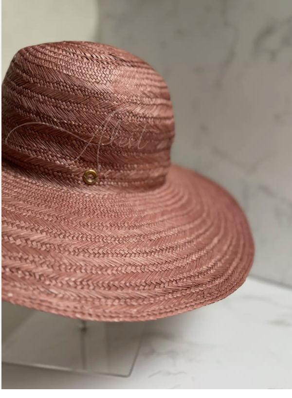 Brand New Loro Piana Akemi Hat in Magnolia Blossom Pink Small Size