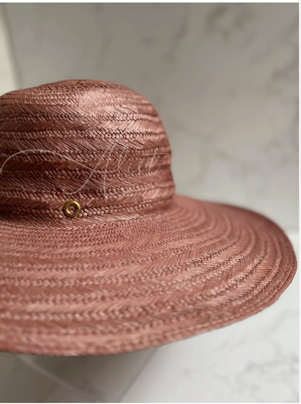 Brand New Loro Piana Akemi Hat in Magnolia Blossom Pink Small Size