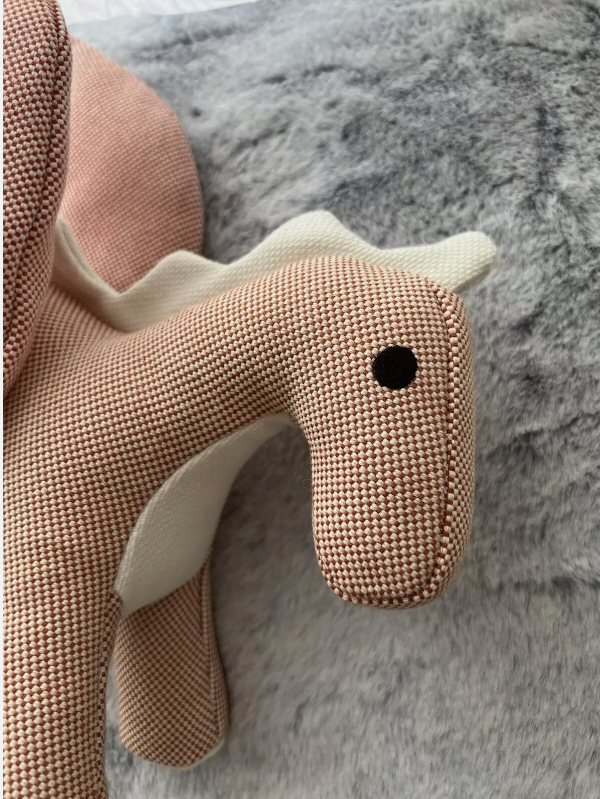 BNIB Hermes Epopee dragon plush In Rose Bougainvillier Pink
