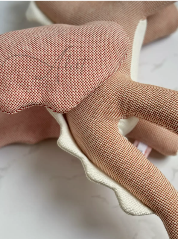 BNIB Hermes Epopee dragon plush In Rose Bougainvillier Pink