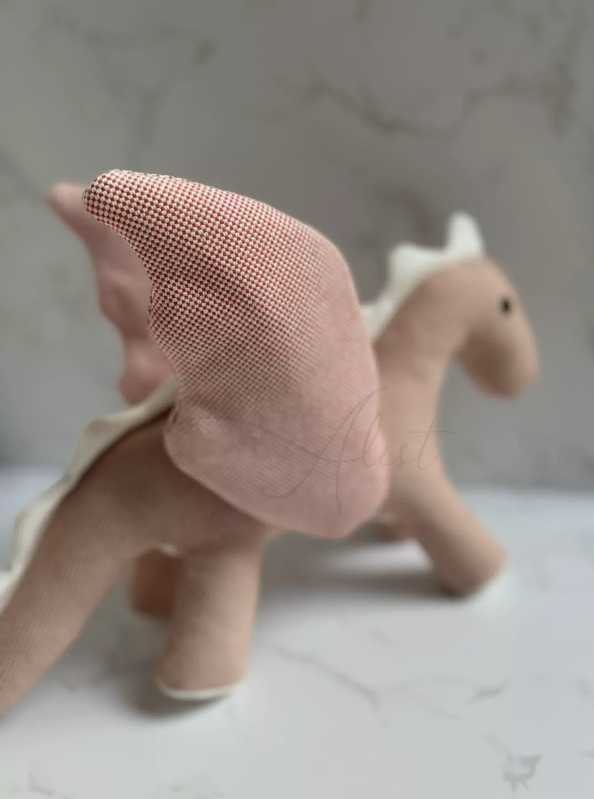 BNIB Hermes Epopee dragon plush In Rose Bougainvillier Pink