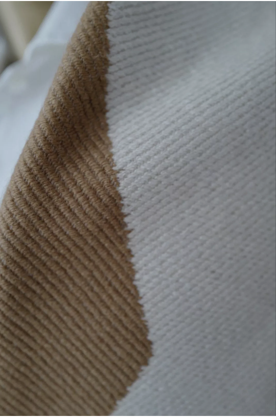 NEW Hermes Losange Cashmere De Coupe Ivoire/Caramel Reversible Shawl