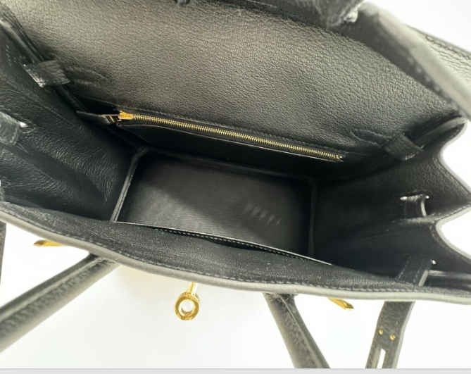 Hermes Birkin 25 Noir Black Togo Gold Hardware W 2024 With Receipt BNIB