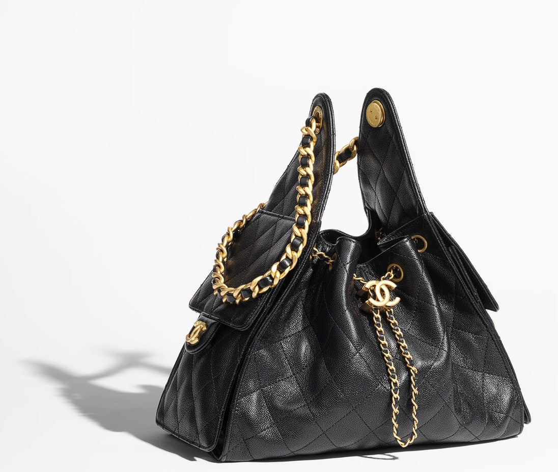 Hobo Bag Chanel Tote Leather NEW Chanel Spring-Summer 2025 Small