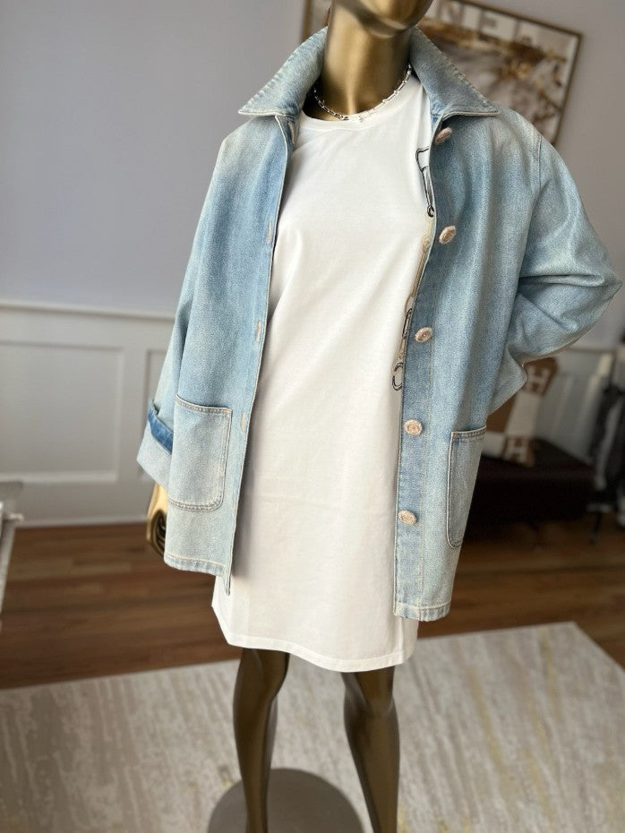 NEW Hermès "Effet Kaleidoscope" T-shirt Dress SS25 in Blanc Cassé - Size 36 $800