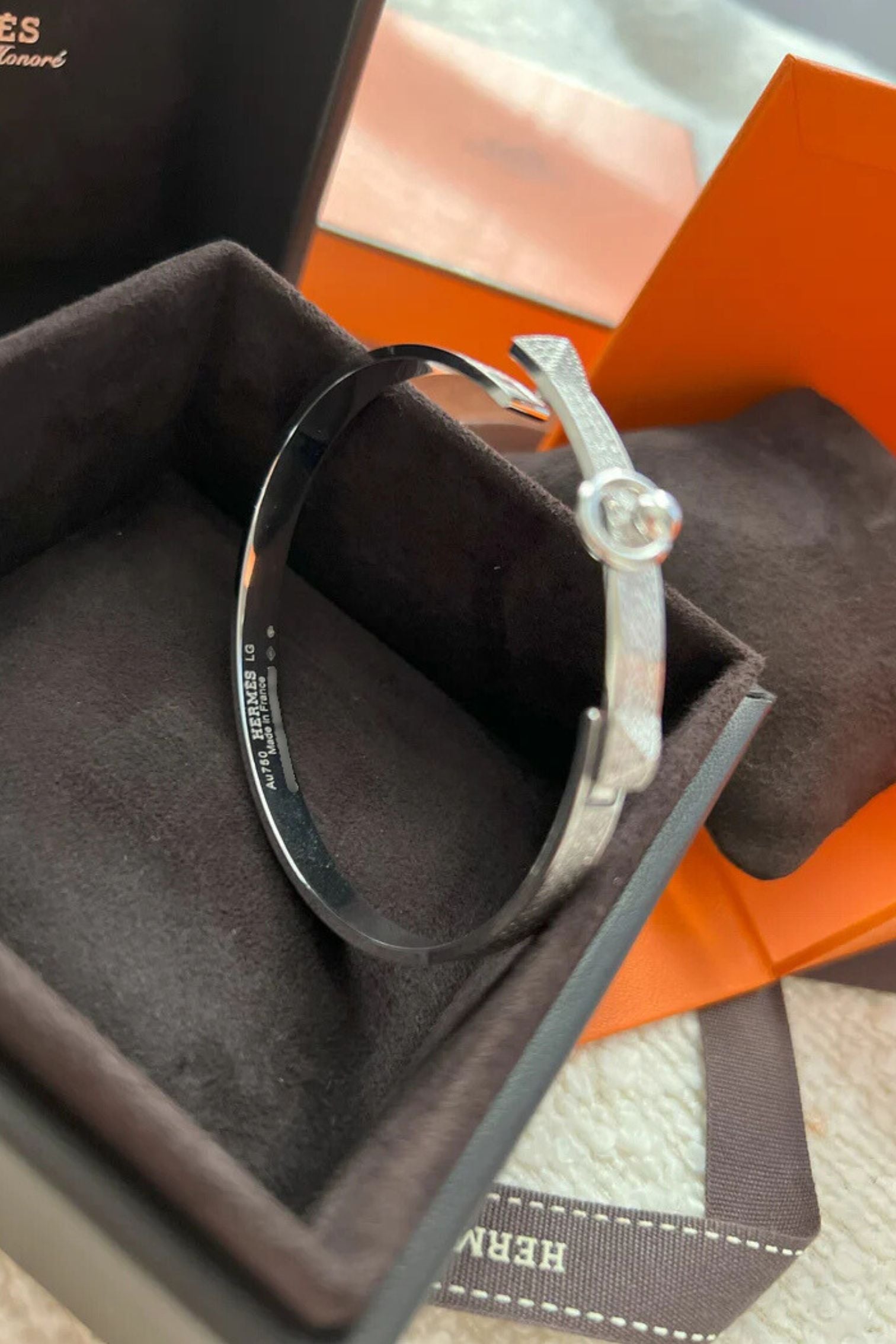 NEW Hermes De Chien Bracelet White Gold Full Paved Diamond ST Over $60K