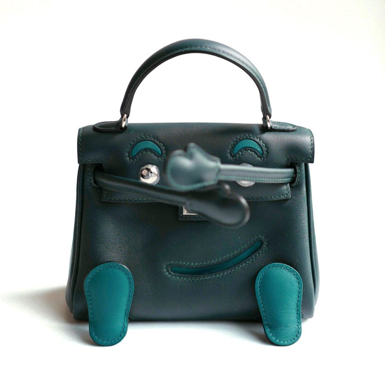 BNIB Kelly Dole Swift Calfskin Vert Cypres Vert Bosphore PHW