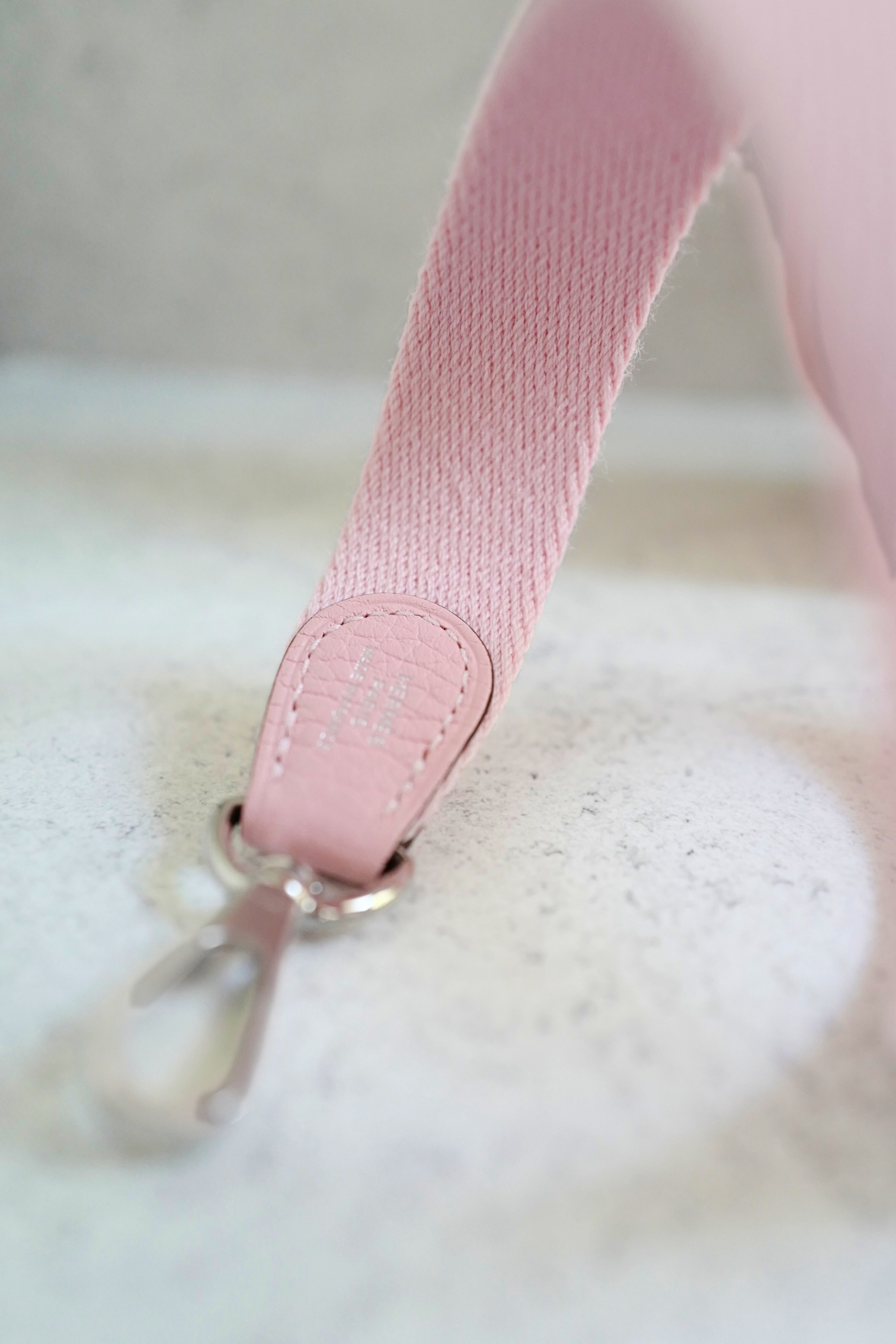 BNIB Hermès Mini Evelyne Bag Rose Sakura Clemence Leather Palladium Hardware