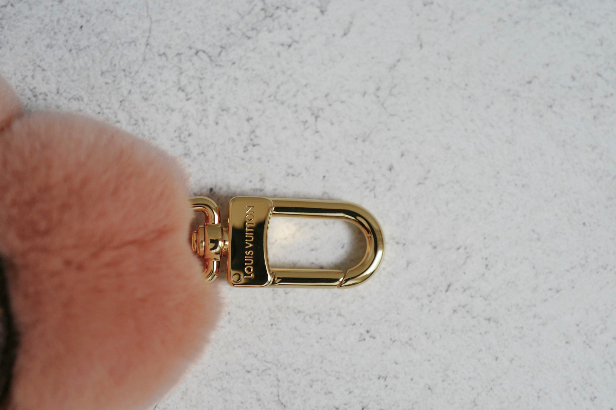 Louis Vuitton Vivienne Fashionista Bag Charm Brown Mink Leather Gold Hardware